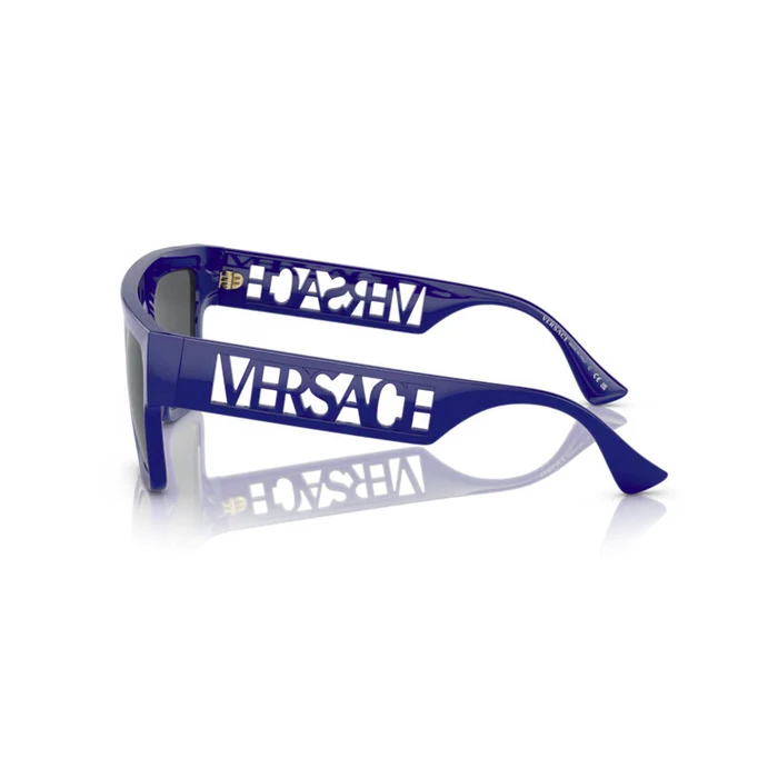 Versace Unisex Γυαλιά Ηλίου VE4430U 529487 Μπλε Κοκκάλινο Σκελετό Γκρι Φακοί