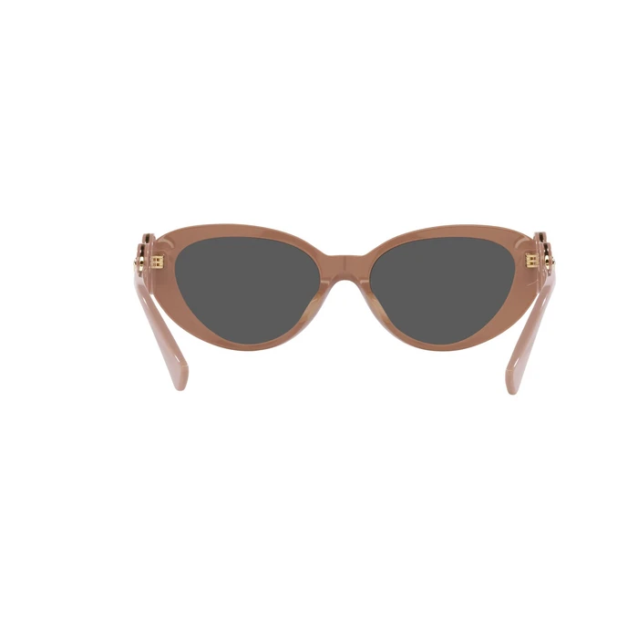 Versace Women's Sunglasses VE4433U 5383/87 — Beige Acetate Frame, Grey Lenses