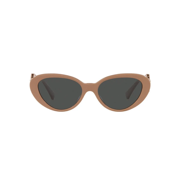 Versace Women's Sunglasses VE4433U 5383/87 — Beige Acetate Frame, Grey Lenses