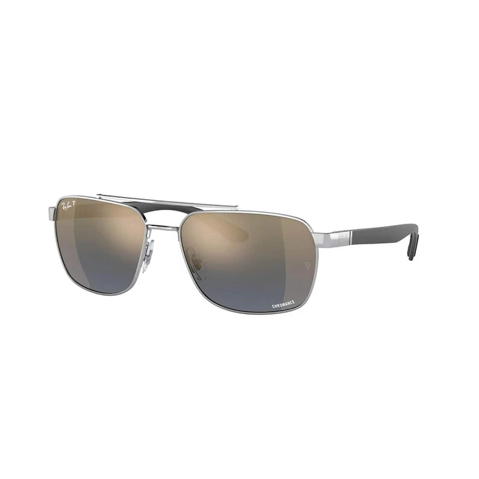 Ray Ban Chromance Ανδρικά Γυαλιά Ηλίου RB3701 003/J0 59 – Ασημί Σκελετός, Μπλε Polarized Καθρέφτης Φακός