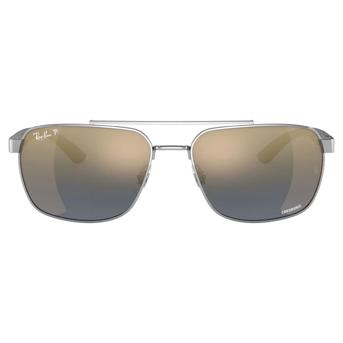 Ray Ban Chromance Ανδρικά Γυαλιά Ηλίου RB3701 003/J0 59 – Ασημί Σκελετός, Μπλε Polarized Καθρέφτης Φακός