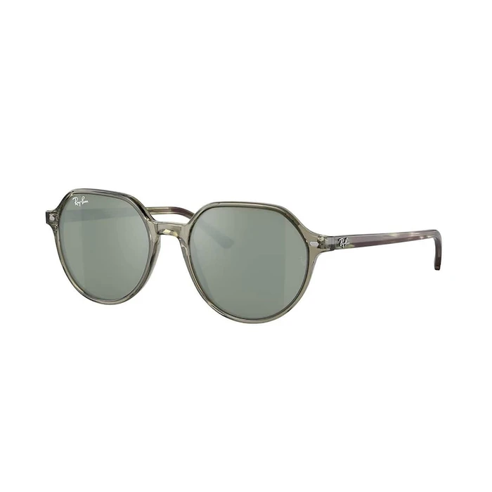 Ray Ban Thalia Unisex Sunglasses – Green Acetate Frame, Green Mirror Lens – RB2195 66355C