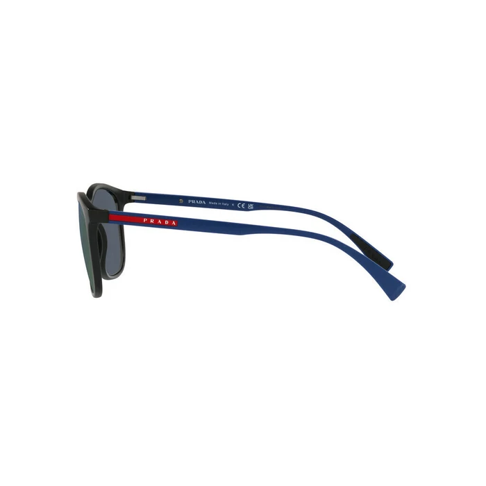 Prada Men's Sunglasses PS01TS 16G05U - Black Acetate Frame, Purple Mirror Lens