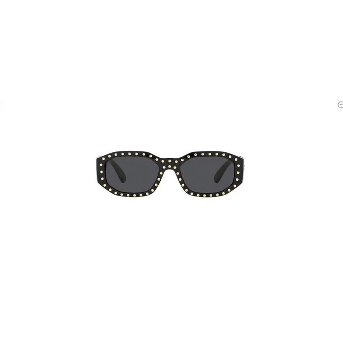 Versace Unisex Γυαλιά Ηλίου με Μαύρο Κοκκάλινο Σκελετό και Γκρι Φακό VE4361 9787