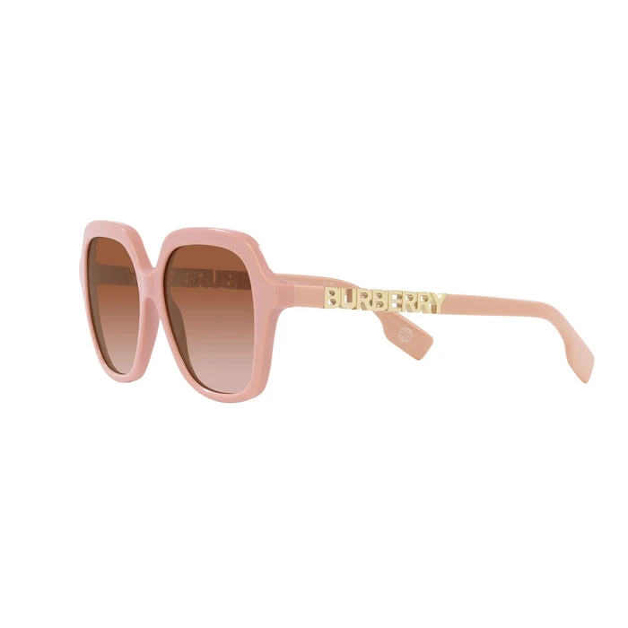 Burberry Joni Γυναικεία Γυαλιά Ηλίου BE4389-406113 – Ροζ Κοκκάλινος Σκελετός, Καφέ Ντεγκραντέ Φακοί