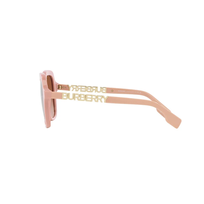 Burberry Joni Γυναικεία Γυαλιά Ηλίου BE4389-406113 – Ροζ Κοκκάλινος Σκελετός, Καφέ Ντεγκραντέ Φακοί