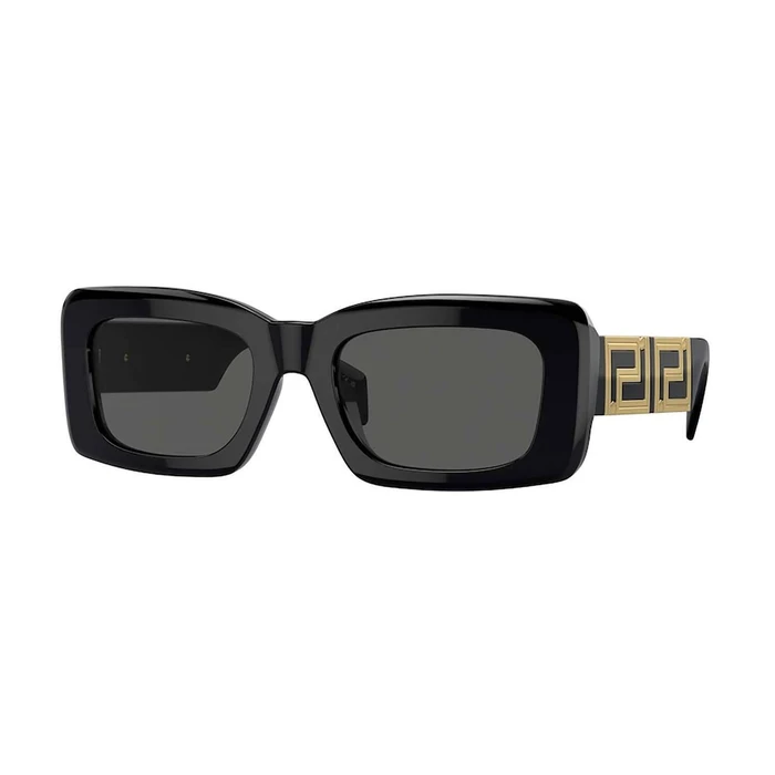 Versace Women's Sunglasses VE4444U GB1/87 — Black Acetate Frame, Grey Lenses (54/18/140 mm)
