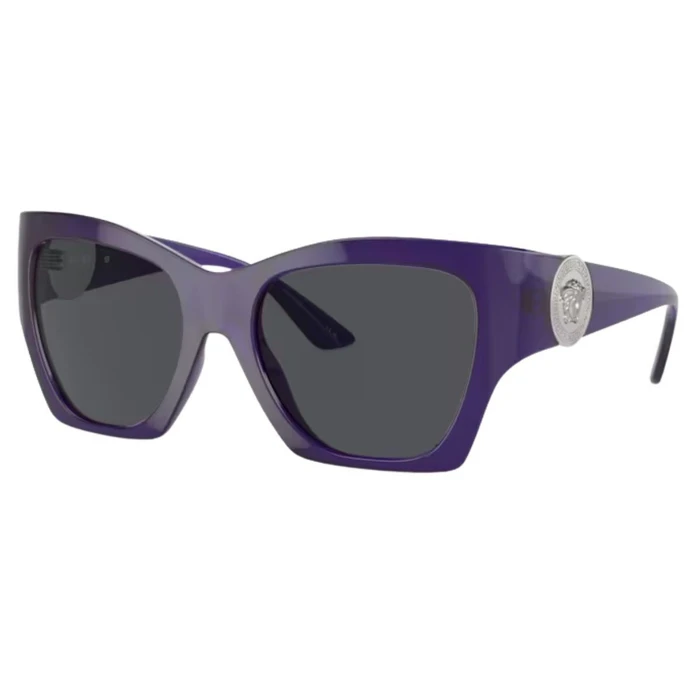 Versace Women's Sunglasses VE4452-541987 Purple Acetate Frame Grey Lenses 55/19/135 mm