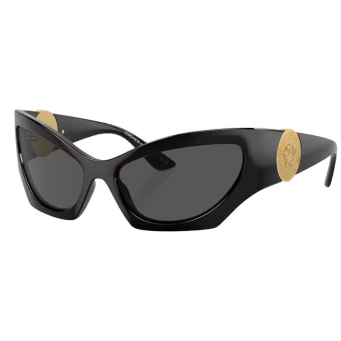 Versace Women's Sunglasses VE4450-GB1-87 Black Acetate Frame Grey Lens 60/16/125 mm
