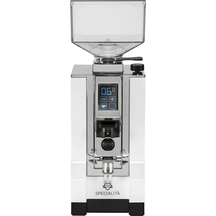 Eureka Mignon Specialita Chrom Weiss - Ηλεκτρικός μύλος άλεσης espresso 55mm (Χρώμιο/Λευκό)