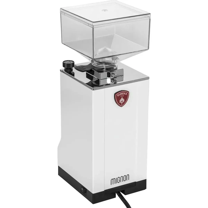 Eureka Mignon Specialita Chrom Weiss - Ηλεκτρικός μύλος άλεσης espresso 55mm (Χρώμιο/Λευκό)