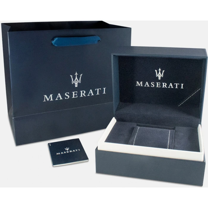 Maserati Ανδρικό Ρολόι 42mm Χρονογράφος Μπαταρίας με Χρυσό Μεταλλικό Μπρασελέ R8873624003