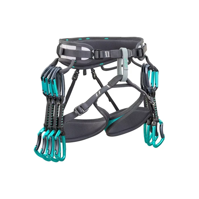 Skylotec Lime Set DY 12 cm - 6‑pack Climbing Quickdraws (Anthracite / Blue Marine)
