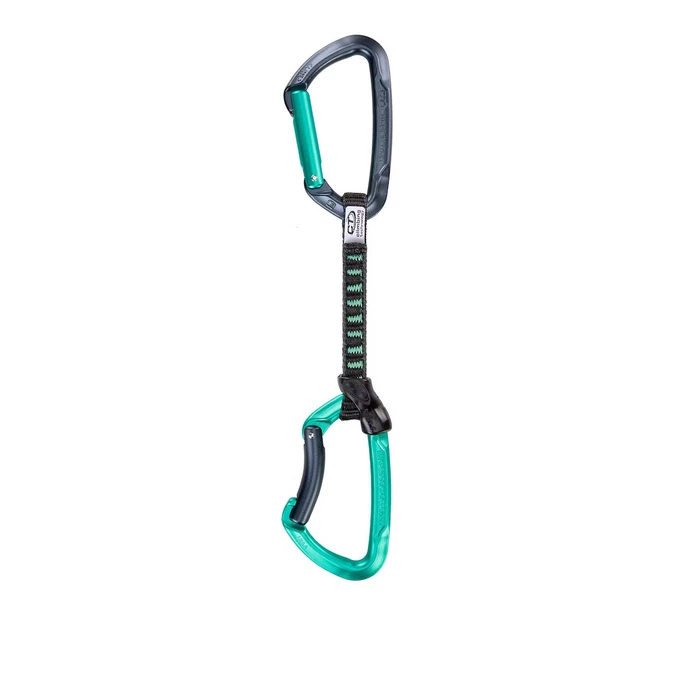 Skylotec Lime Set DY 12 cm - 6‑pack Climbing Quickdraws (Anthracite / Blue Marine)