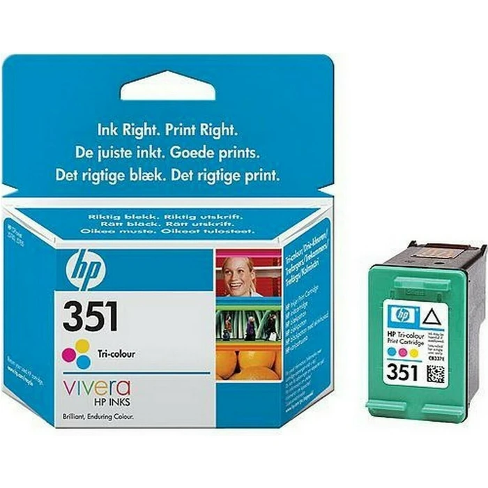 HP 351 Original Inkjet Cartridge - Tri‑color (CB337EE)