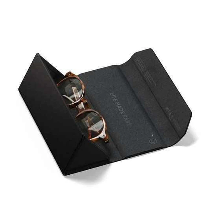 Satechi FindAll Glasses Case (Vegan Leather) with Apple Find My Tracker - Black