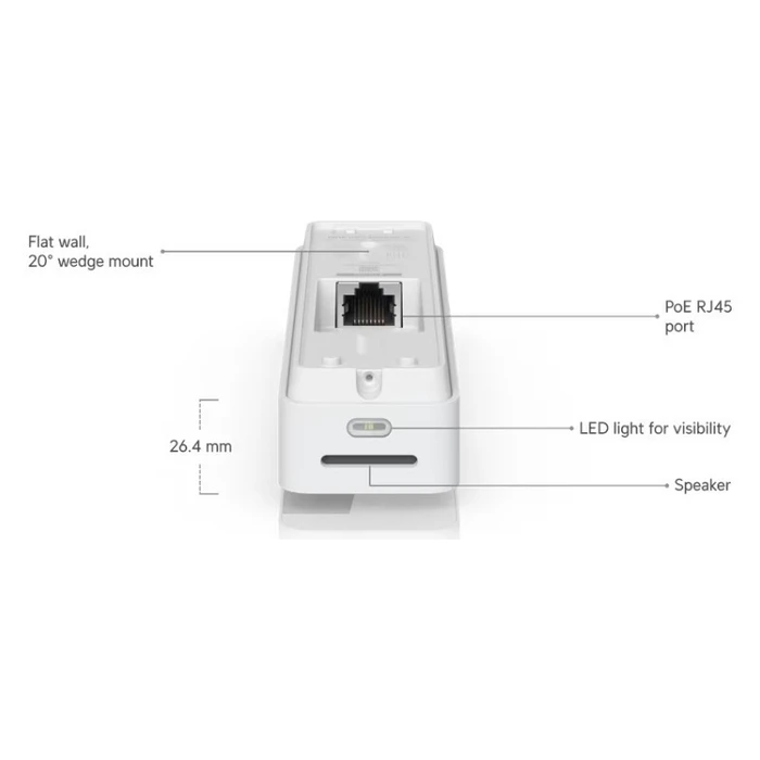 Ubiquiti Doorbell Lite Κουδούνι Πόρτας UVC-Doorbell-Lite-W Λευκό