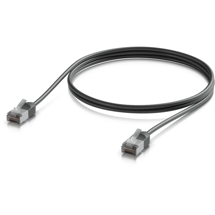 Ubiquiti F/UTP Cat.6a (Gigabit) Ethernet Network Patch Cable Black 1m