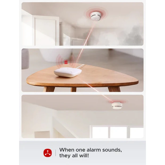 X-Sense FS31 3+1 RF Smoke Detector Set with Gateway (3× XS01-M, 1× SBS50)
