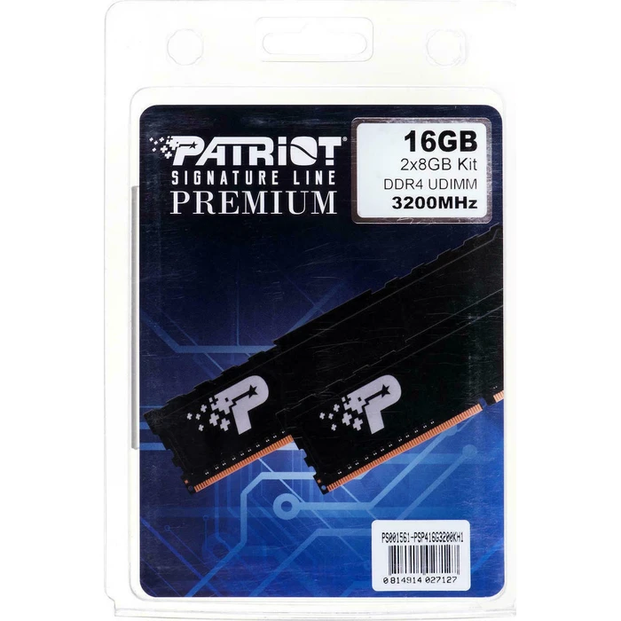 Patriot Μνήμη RAM Signature Premium 16 GB 2 x 8 GB DDR4 3200 MHz PSP416G3200KH1
