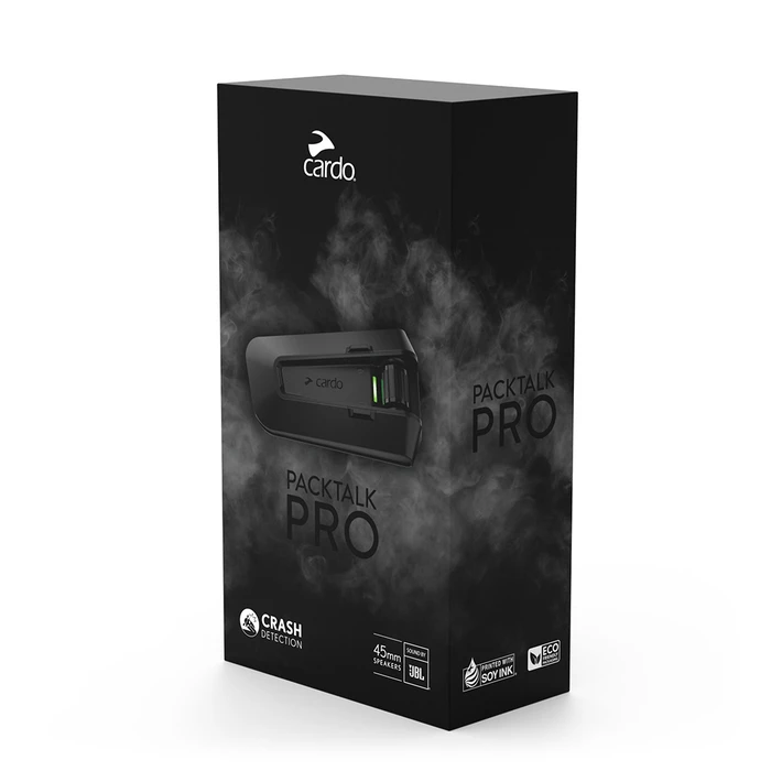 Cardo Packtalk Pro Single Motorcycle Helmet Intercom with Bluetooth PTP00001