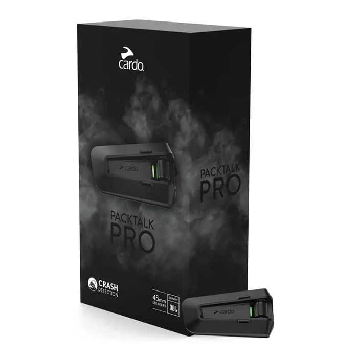 Cardo Packtalk Pro Single Motorcycle Helmet Intercom with Bluetooth PTP00001