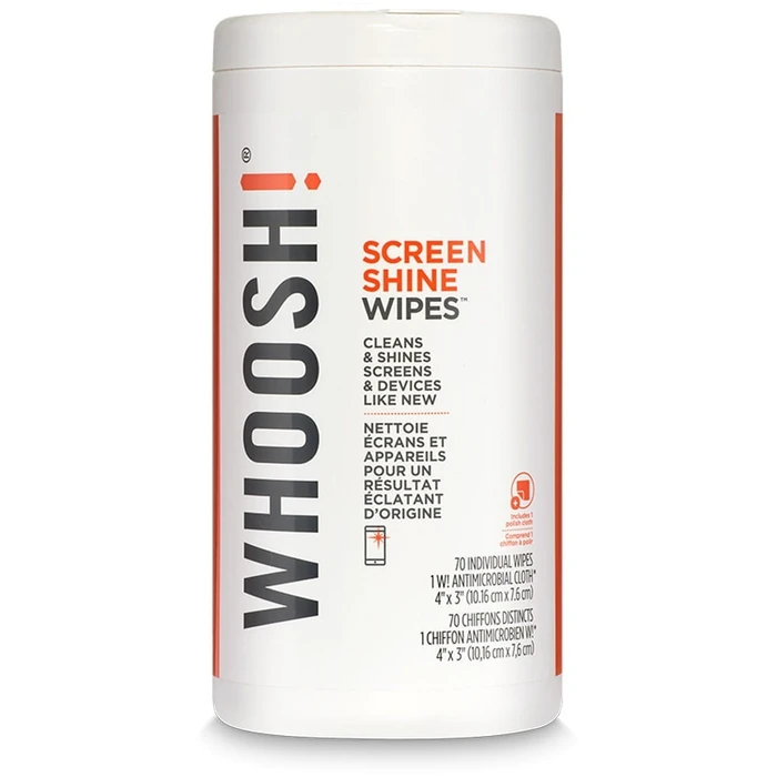 Whoosh Screen Cleaning Wipes - 70 Count (1FGWP70ENFR)