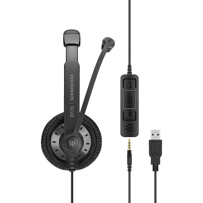 Epos Impact SC-75 On Ear Ακουστικά Πολυμέσων με Μικρόφωνο και Σύνδεση USB-A
