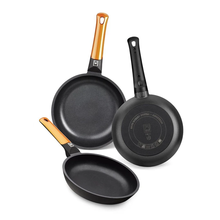 BRA Frying Pan Forged Aluminum 20 cm Black Orange