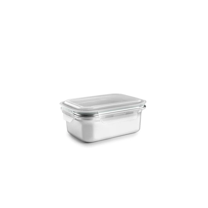 Ibili Lunch Box Silver Stainless Steel Rectangular 800 ml