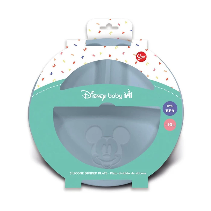 Stor Disney Mickey Mouse Πλαστικό Πιάτο Φαγητού για Νήπια με Χωρίσματα