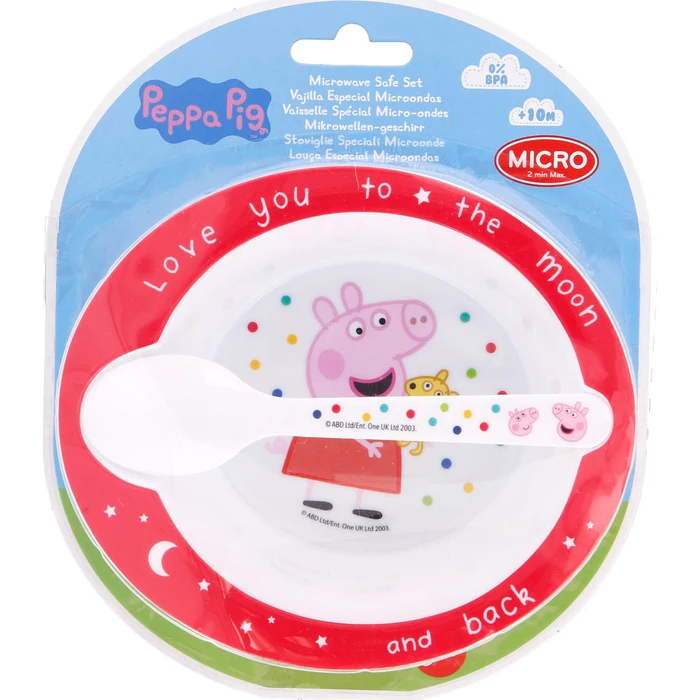 Stor Peppa Pig Little One Toddler 2 Pcs Micro Set