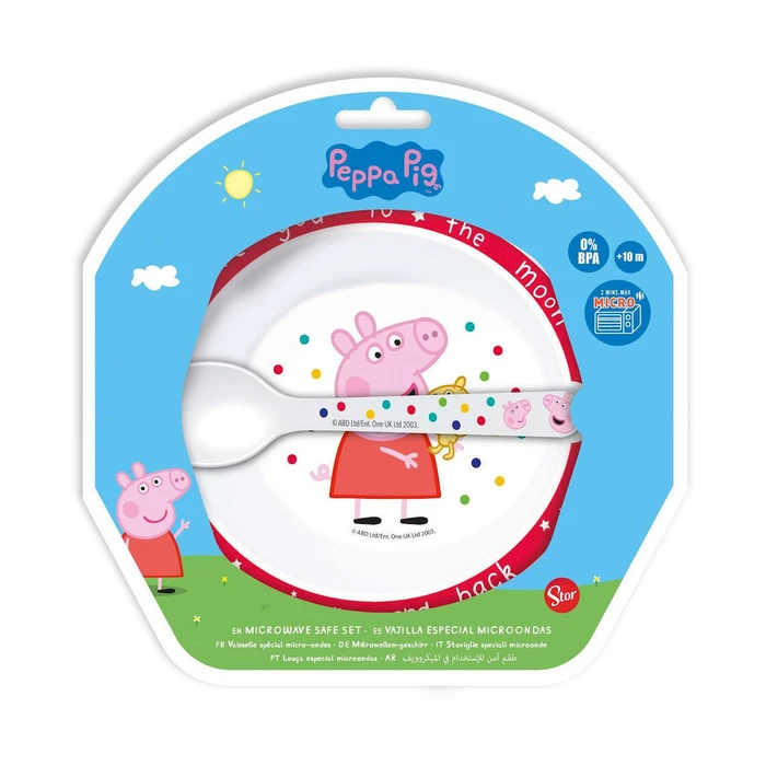 Stor Peppa Pig Little One Toddler 2 Pcs Micro Set