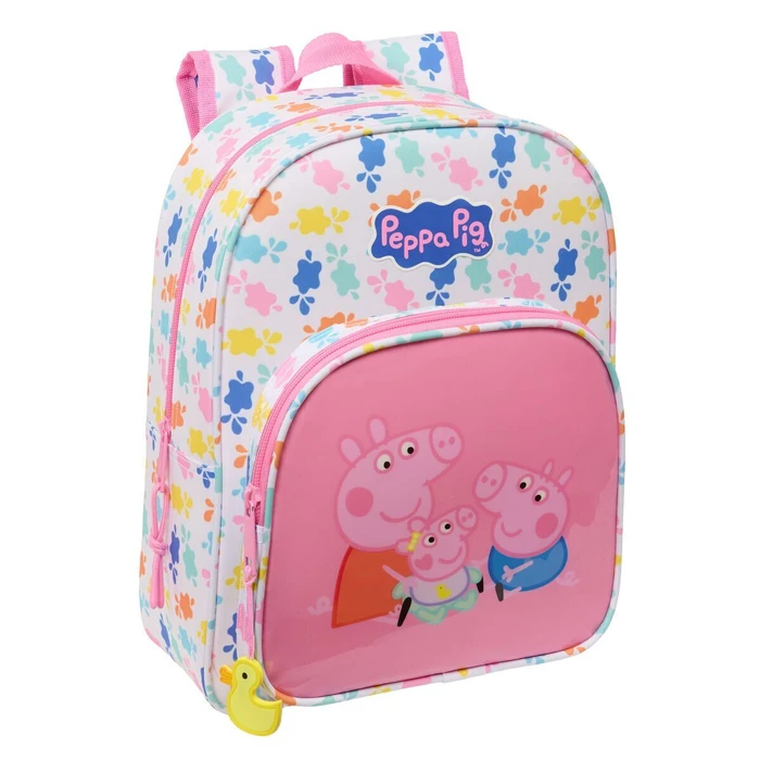 Peppa Pig Σχολική Τσάντα Τρόλεϊ Νηπιαγωγείου Πολύχρωμη