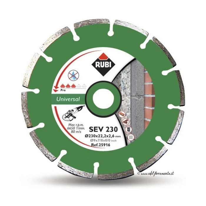Rubi Cutting Disc for Construction Materials Ø230mm 25916