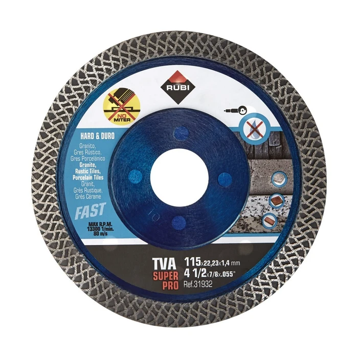Rubi Δίσκος Κοπής Δομικών Υλικών 115 mm - 31932
