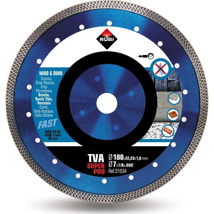 Rubi Διαμαντόδισκος Turbo Viper 230mm (Δίσκος κοπής δομικών υλικών) - 31935