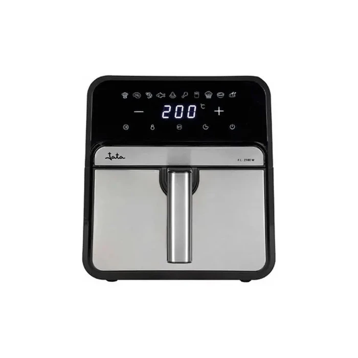 JATA Αερόφριτα 8L JEFR1242 – 10 προγράμματα, 2100W, Μαύρο-Ασημί