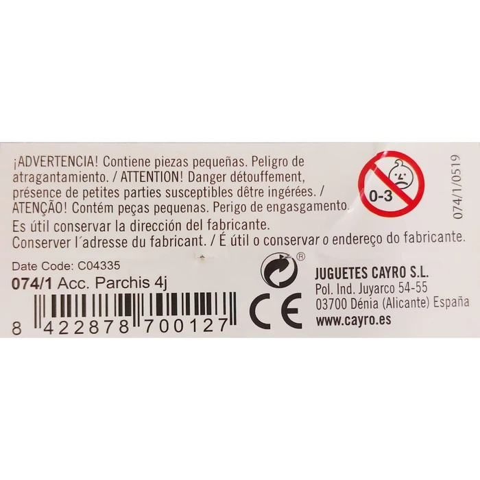 Επιτραπέζιο Παιχνίδι Parch 3+ Ετών S2400956 (EN) Cayro