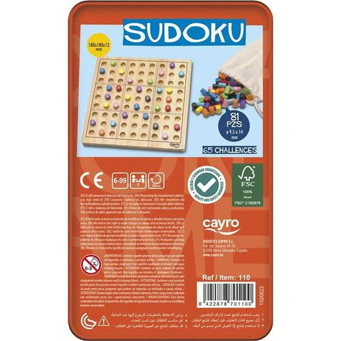 Επιτραπέζιο Παιχνίδι Sudoku 6+ Ετών (EN) Cayro