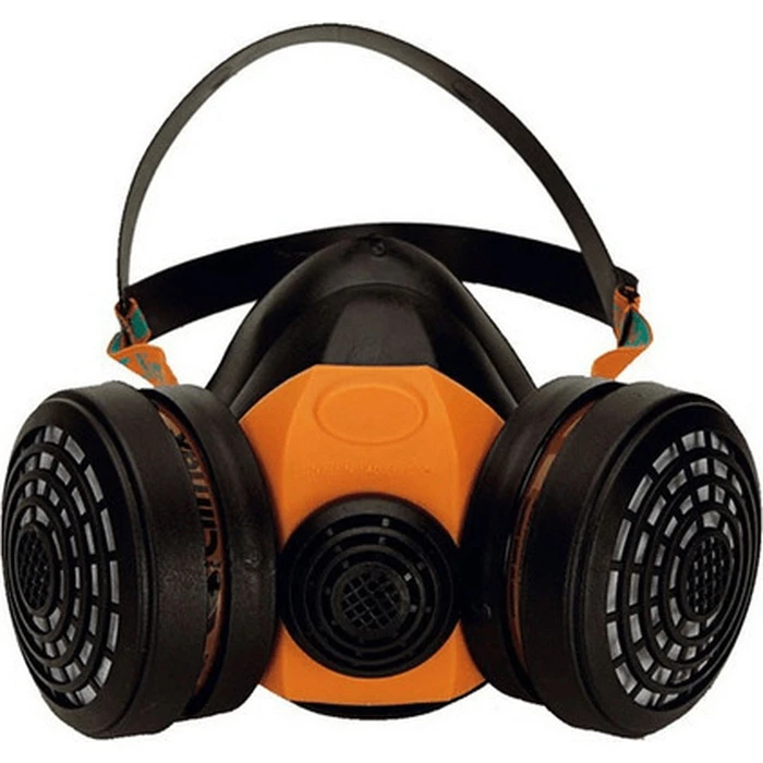 Climax Half-Face Respirator Mask with A1 Filters 756 Orange
