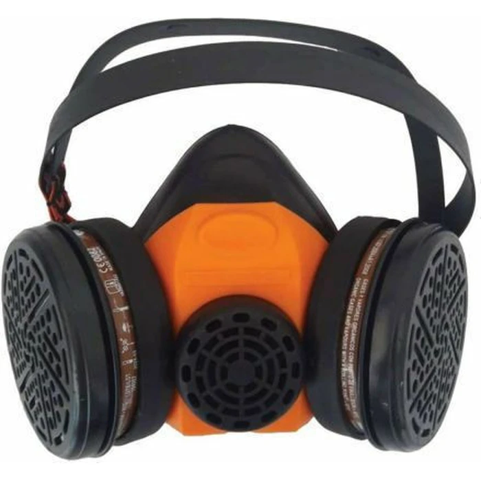Climax Half-Face Respirator Mask with A1 Filters 756 Orange