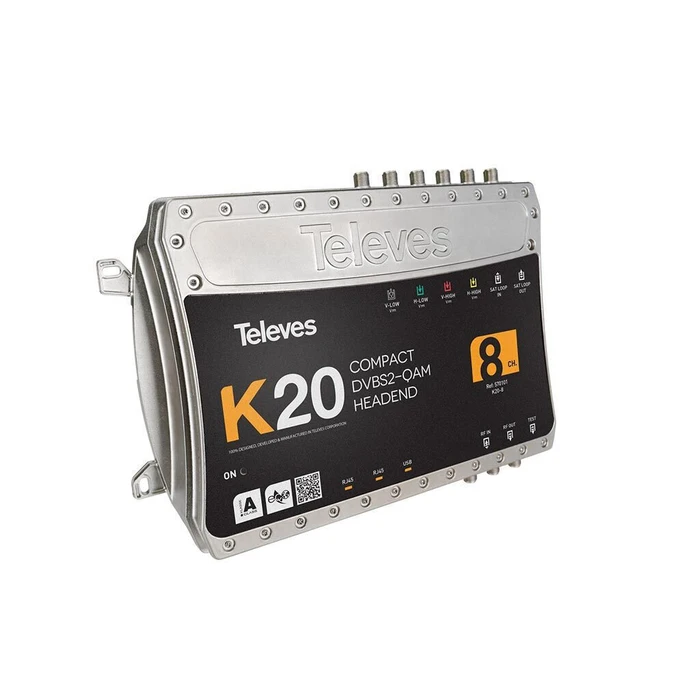 Κεντρικός Ενισχυτής Δορυφορικής Televes K20-8 (8 Transponder DVB‑S2 σε QAM) - 12-30-0101