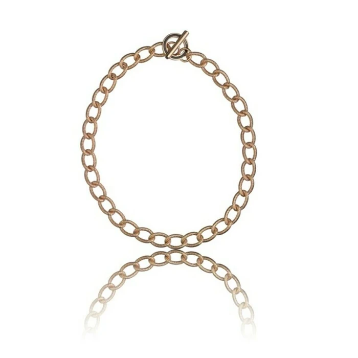 Time Force Necklace TS5147CY 45 cm — Steel chain with golden pendant
