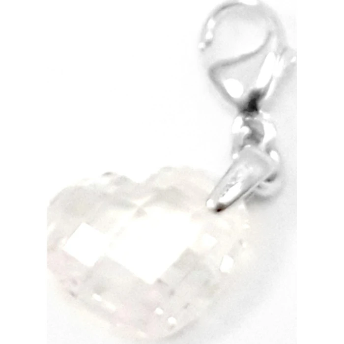 Ti Sento Charm Heart 8084ZI - Heart charm with crystal