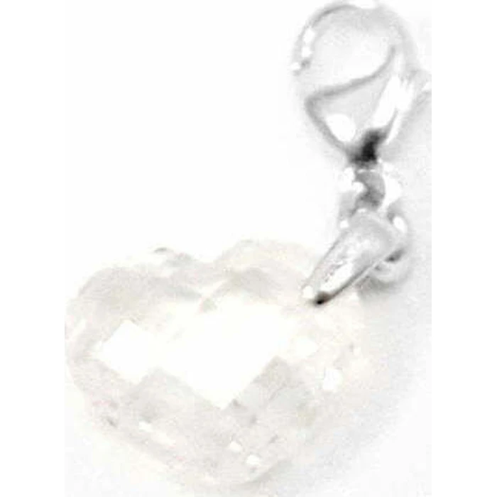 Ti Sento Charm Heart 8084ZI - Heart charm with crystal