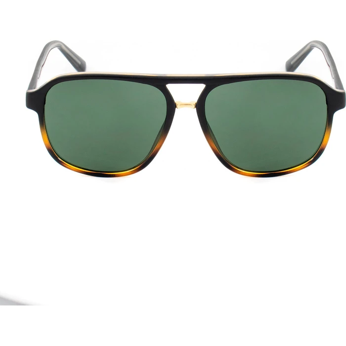 Bobroff Ανδρικά Γυαλιά Ηλίου με Καφέ Κοκκάλινο Σκελετό και Πράσινο Φακό