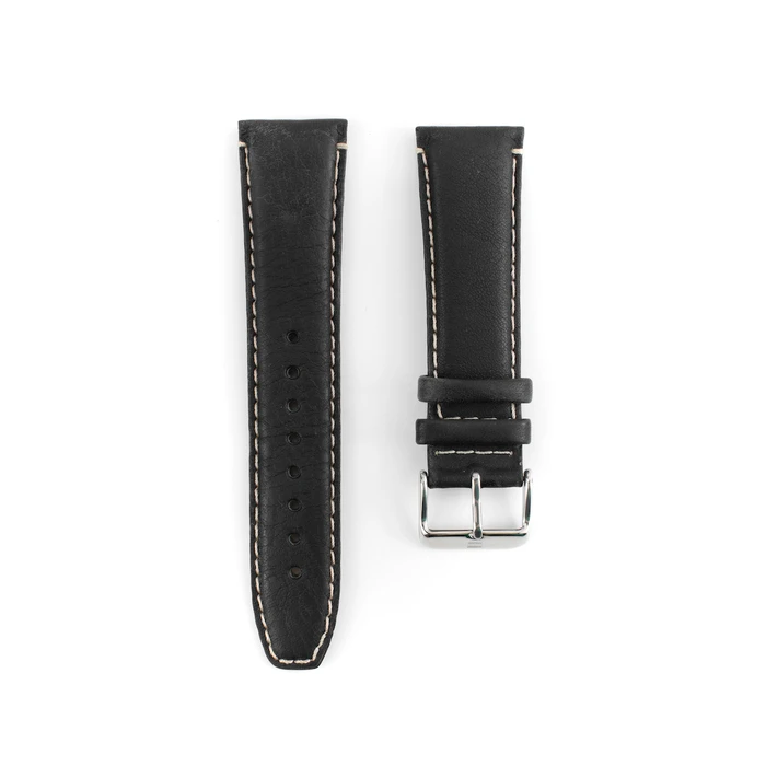 Tommy Hilfiger 679300720 Δερμάτινο Λουράκι Μαύρο 22mm