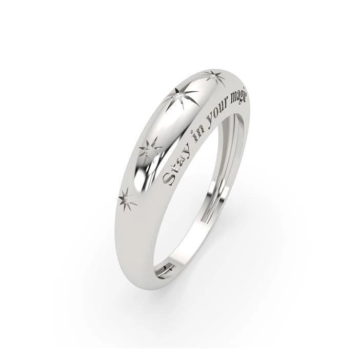 Secrecy Women's Sterling Silver Ring RE295CDAWAP14