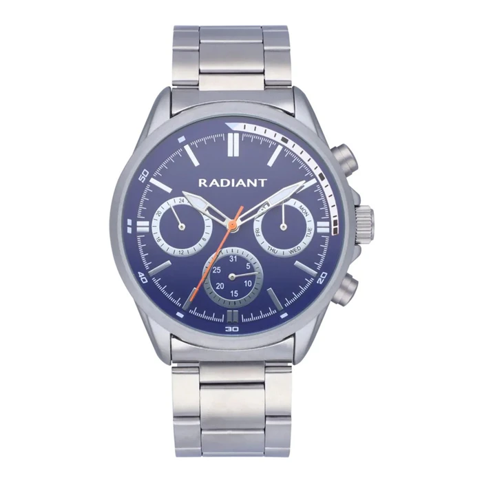 Radiant Ανδρικό Ρολόι 44mm Μπαταρίας με Μπλε Μεταλλικό Μπρασελέ RA589703